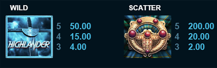 Дикий символ слота Highlander 